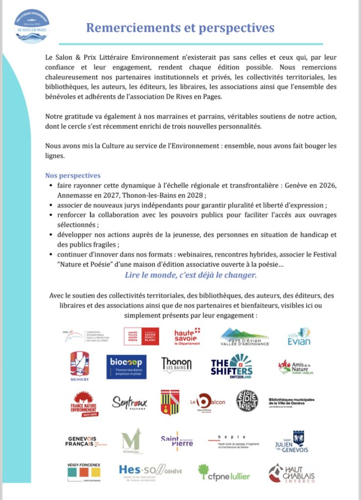 Remerciement et perspectives